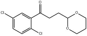 2',5'-DICHLORO-3-(1,3-DIOXAN-2-YL) PROPIOPHENONE Structure
