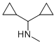 (ジシクロプロピルメチル)メチルアミン 化学構造式