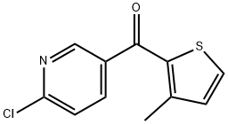 2-クロロ-5-(3-メチル-2-テノイル)ピリジン 化学構造式