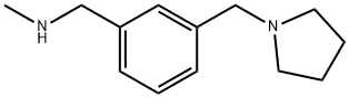 1-{3-[(METHYLAMINO)METHYL]BENZYL}PYRROLIDINE 90+%N-METHYL-3-(PYRROLIDIN-1-YLMETHYL)BENZYLAMINE Structure