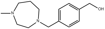 4-(4-メチルホモピペラジン-1-イル)メチルベンジルアルコール 化学構造式
