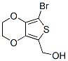 Thieno[3,4-b]-1,4-dioxin-5-methanol,  7-bromo-2,3-dihydro- Structure