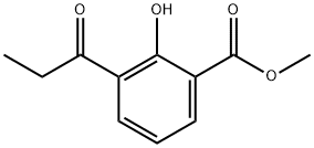 3-プロピオニルサリチル酸メチル 化学構造式