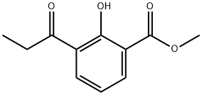 2-HYDROXY-3-PROPIONYL-BENZOIC ACID METHYL ESTER Struktur