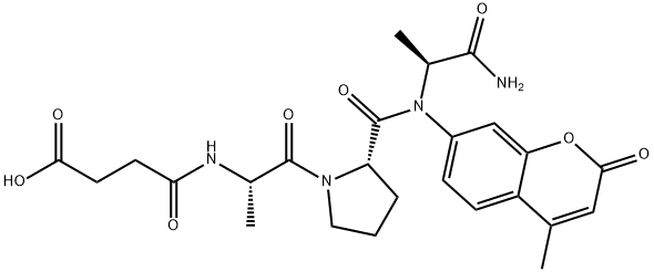 SUC-ALA-PRO-ALA-AMC, 88467-44-1, 结构式