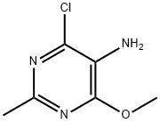4-クロロ-6-メトキシ-2-メチルピリミジン-5-アミン 化学構造式