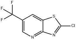 2-氯-6-(三氟甲基)噻唑并[4,5-B]吡啶 结构式