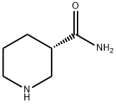 (S)-ピペリジン-3-カルボン酸アミド 化学構造式