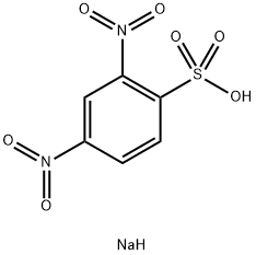 2,4-ジニトロベンゼンスルホン酸ナトリウム水和物 化学構造式