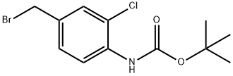 CARBAMIC ACID, [4-(BROMOMETHYL)-2-CHLOROPHENYL]-, 1,1-DIMETHYLETHYL ESTER Structure