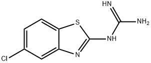 (5-CHLOROBENZO[D]THIAZOL-2-YL)GUANIDINE 化学構造式