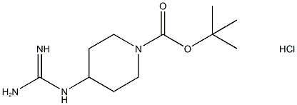 1-BOC-4-[(アミノイミノメチル)アミノ]ピペリジン一塩酸塩 化学構造式