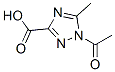 1H-1,2,4-Triazole-3-carboxylic acid, 1-acetyl-5-methyl- (7CI) 化学構造式