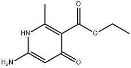 3-Pyridinecarboxylicacid,6-amino-1,4-dihydro-2-methyl-4-oxo-,ethylester Structure