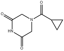 2,6-Piperazinedione,4-(cyclopropylcarbonyl)-(9CI),88519-11-3,结构式