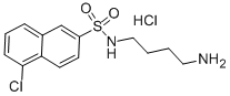 N-(4-AMINOBUTYL)-5-CHLORO-2-NAPHTHALENESULFONAMIDE HYDROCHLORIDE Struktur