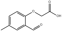 (2-甲酰基-4-甲基苯氧基)乙酸,88521-64-6,结构式