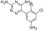 6-(5-amino-2,3-dichlorophenyl)-1,2,4-triazine-3,5-diamine Struktur