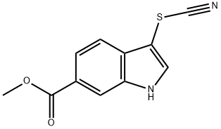 Methyl 3-thiocyanatoindole-6-carboxylate, 97% Structure