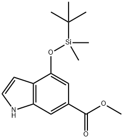 1H-Indole-6-carboxylic acid, 4-[[(1,1-diMethylethyl)diMethylsilyl]oxy]-, Methyl ester price.