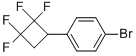 4-(2,2,3,3-Tetrafluorocyclobutyl)-bromobenzene 化学構造式