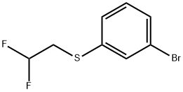 1-Bromo-3-(2,2-difluoro-ethylsulfanyl)-benzene Structure