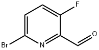 6-溴-3-氟-2-吡啶甲醛,885267-36-7,结构式