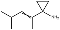 (E)-1-(4-Methylpent-2-en-2-yl)cyclopropanamine Structure