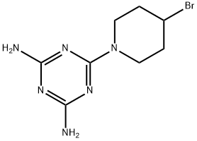 6-(4-Bromopiperidin-1-yl)-1,3,5-triazine-2,4-diamine Structure