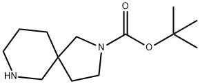 2,7-ジアザスピロ[4.5]デカン-2-カルボン酸tert-ブチル 化学構造式