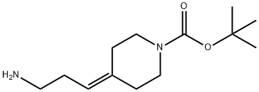 TERT-BUTYL 4-(3-AMINOPROPYLIDENE)PIPERIDINE-1-CARBOXYLATE Structure