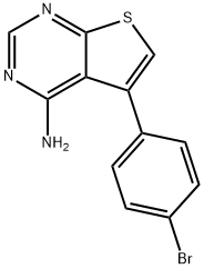 5-(4-BROMOPHENYL)THIENO[2,3-D]PYRIMIDIN-4-AMINE 结构式