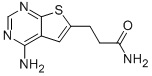 3-(4-Aminothieno[2,3-d]pyrimidin-6-yl)propanamide Structure