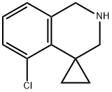 5'-CHLORO-2',3'-DIHYDRO-1'H-SPIRO[CYCLOPROPANE-1,4'-ISOQUINOLINE] Structure