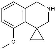 5'-METHOXY-2',3'-DIHYDRO-1'H-SPIRO[CYCLOPROPANE-1,4'-ISOQUINOLINE] Struktur