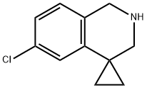 6'-氯-2',3'-二氢-1'H-螺[环丙烷-1,4'-异喹啉],885269-22-7,结构式