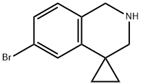 6'-Bromo-2',3'-dihydro-1'H-spiro[cyclopropane-1,4'-isoquinoline Structure