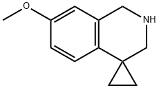 7'-METHOXY-2',3'-DIHYDRO-1'H-SPIRO[CYCLOPROPANE-1,4'-ISOQUINOLINE] 化学構造式