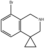 8'-BROMO-2',3'-DIHYDRO-1'H-SPIRO[CYCLOPROPANE-1,4'-ISOQUINOLINE] Structure