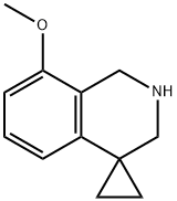 8'-甲氧基-2',3'-二氢-1'H-螺环[环丙烷-1,4'-异喹啉 结构式