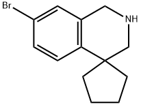 7'-BROMO-2',3'-DIHYDRO-1'H-SPIRO[CYCLOPENTANE-1,4'-ISOQUINOLINE] Structure