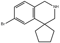 6'-BROMO-2',3'-DIHYDRO-1'H-SPIRO[CYCLOPENTANE-1,4'-ISOQUINOLINE] Structure