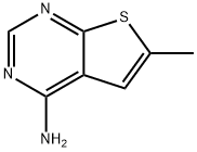 6-メチルチエノ[2,3-D]ピリミジン-4-アミン 化学構造式