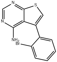 5-(2-BROMOPHENYL)THIENO[2,3-D]PYRIMIDIN-4-AMINE 结构式