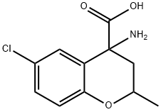 4-Amino-6-chloro-2-methylchroman-4-carboxylic acid,885269-58-9,结构式