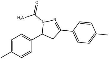 3,5-Dip-tolyl-4,5-dihydro-1H-pyrazole-1-carboxamide,885269-78-3,结构式