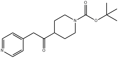 1-BOC-4-(2-吡啶-4-乙酰基)-哌啶, 885269-79-4, 结构式