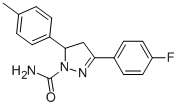 3-(4-Fluorophenyl)-5-p-tolyl-4,5-dihydro-1H-pyrazole-1-carboxamide,885269-86-3,结构式