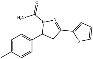 885269-92-1 3-(Thiophen-2-yl)-5-p-tolyl-4,5-dihydro-1H-pyrazole-1-carboxamide