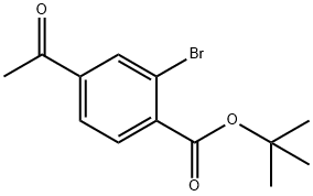 (4-乙酰基-2-溴苯基)-氨基甲酸叔丁酯, 885269-93-2, 结构式